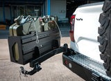 MCC REAR WHEEL CARRIER BAR WITH DUAL JERRY CAN HOLDERS FOR FORD RANGER 22-ON