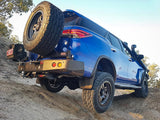 MCC REAR WHEEL CARRIER BAR WITH DUAL JERRY CAN HOLDERS FOR TOYOTA FORTUNER 15-ON