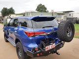 MCC REAR WHEEL CARRIER BAR WITH SINGLE JERRY CAN HOLDER FOR TOYOTA FORTUNER 15-ON