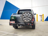 MCC REAR WHEEL CARRIER BAR WITH SINGLE JERRY CAN HOLDER FOR VOLKSWAGEN AMAROK 11-ON