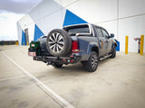 MCC REAR WHEEL CARRIER BAR WITH SINGLE JERRY CAN HOLDER FOR VOLKSWAGEN AMAROK 11-ON