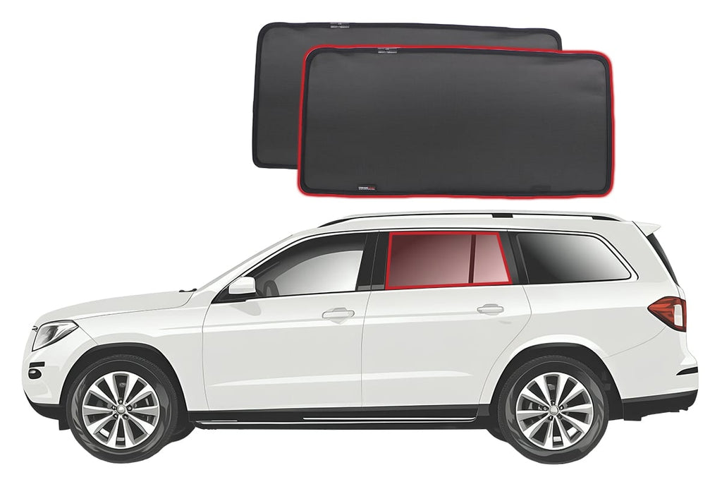 MERCEDES-BENZ GL-CLASS/GLS 2ND GENERATION CAR REAR WINDOW SHADES (X166; 2013-2019)