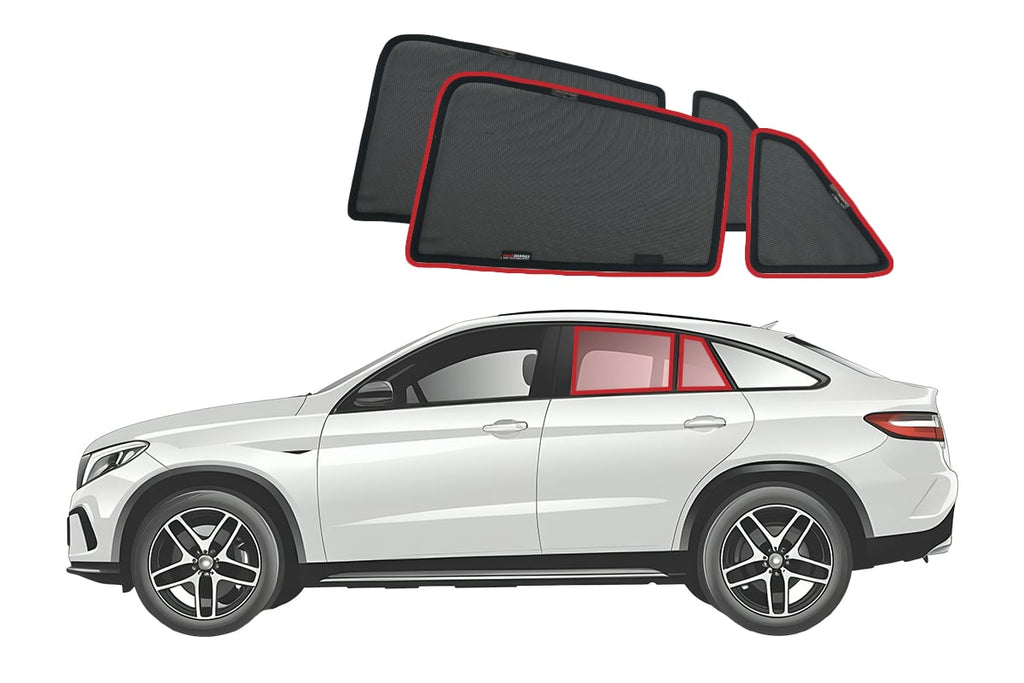 MERCEDES-BENZ GLE COUPE SUV 4TH GENERATION CAR REAR WINDOW SHADES (C167; 2019-ON)