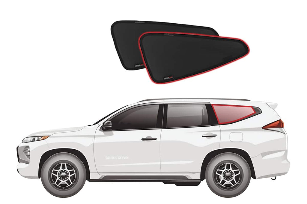 MITSUBISHI PAJERO SPORT/MONTERO SPORT/SHOGUN SPORT 3RD GENERATION PORT WINDOW SHADES (QE/QF/QG SERIES; 2015-ON)