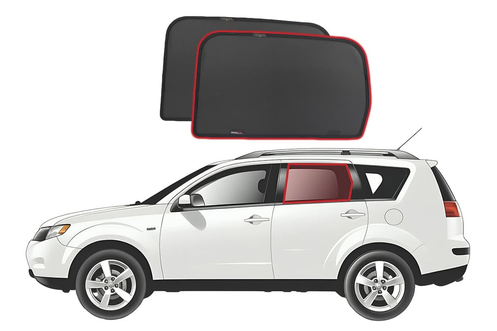 MITSUBISHI OUTLANDER 2ND GENERATION | PEUGEOT 4007 | CITROEN C-CROSSER CAR REAR WINDOW SHADES (CW/XG/XH; 2006-2012)