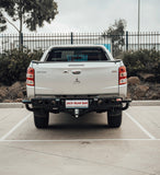 MCC JACK REAR BAR WITH BLACK STEP PLATE FOR MITSUBISHI TRITON 15-19