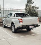 MCC JACK REAR BAR WITH BLACK STEP PLATE FOR MITSUBISHI TRITON 15-19
