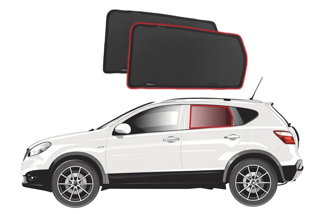 NISSAN DUALIS/QASHQAI CAR REAR WINDOW SHADES (J10; 2006-2013)