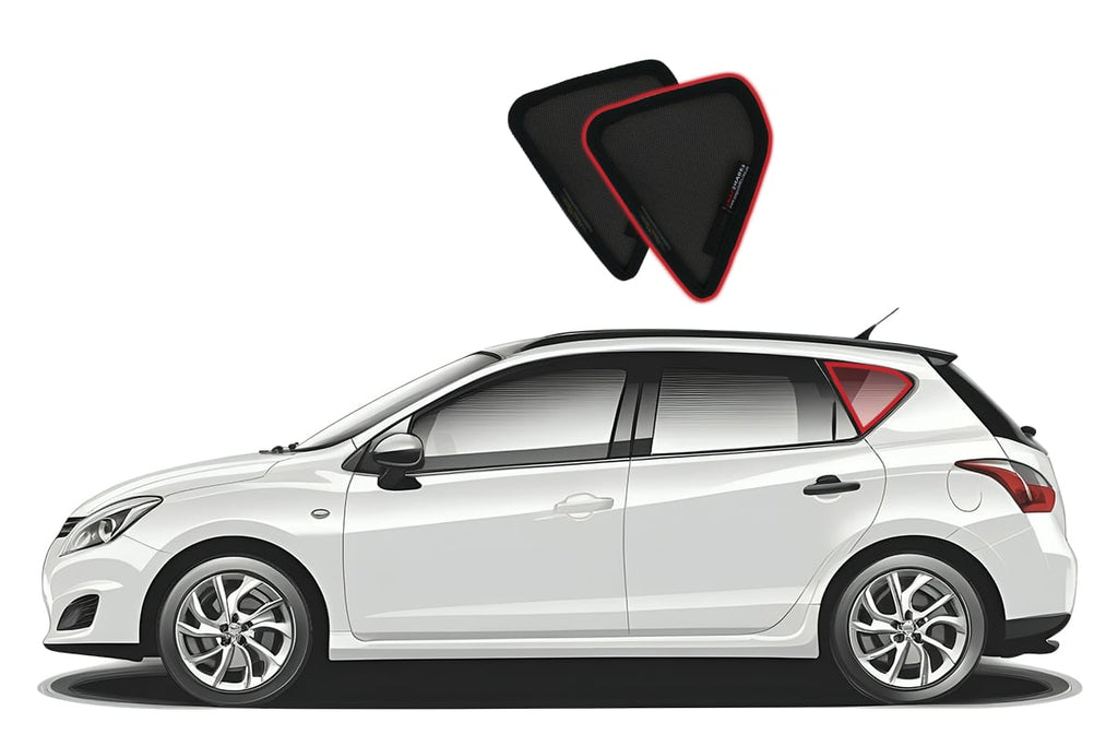 NISSAN PULSAR/TIIDA HATCHBACK 2ND GENERATION PORT WINDOW SHADES (C12; 2011-2018)