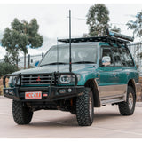 MCC FALCON A-FRAME BULLBAR WITH FOG LIGHTS FOR MITSUBISHI PAJERO 91-99