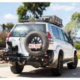MCC REAR WHEEL CARRIER BAR WITH DUAL REAR WHEEL HOLDERS FOR TOYOTA PRADO 02-09
