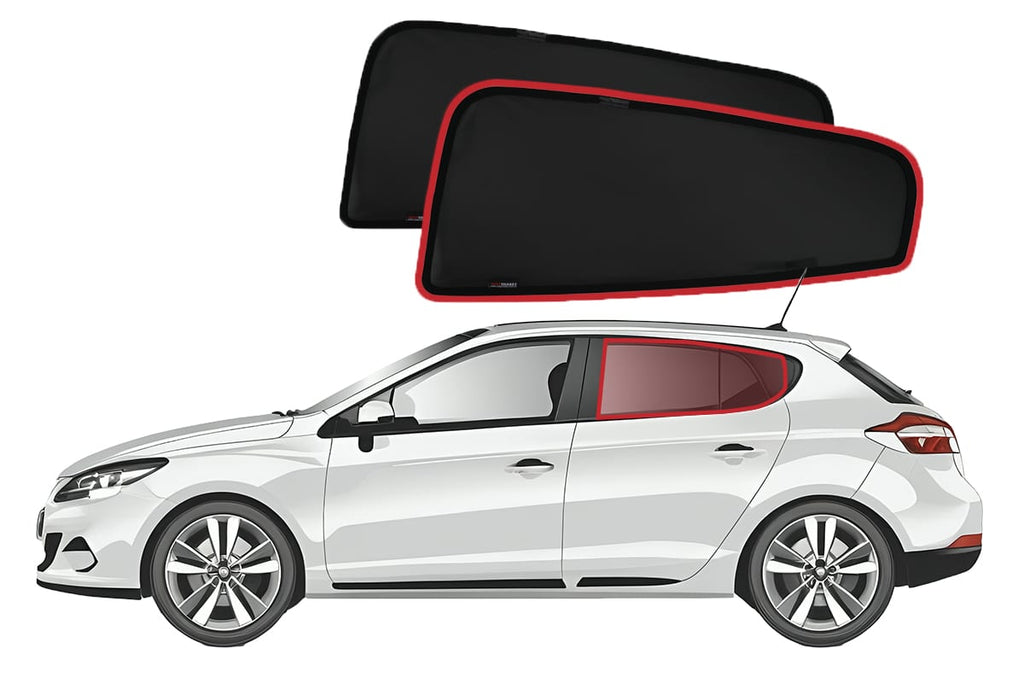 RENAULT MEGANE HATCHBACK 3RD GENERATION CAR REAR WINDOW SHADES (2009-2017)