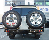 MCC REAR WHEEL CARRIER BAR WITH DUAL REAR WHEEL HOLDERS FOR NISSAN PATROL 05-12