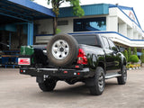 MCC REAR WHEEL CARRIER BAR WITH SINGLE JERRY CAN HOLDER FOR TOYOTA HILUX 15-ON