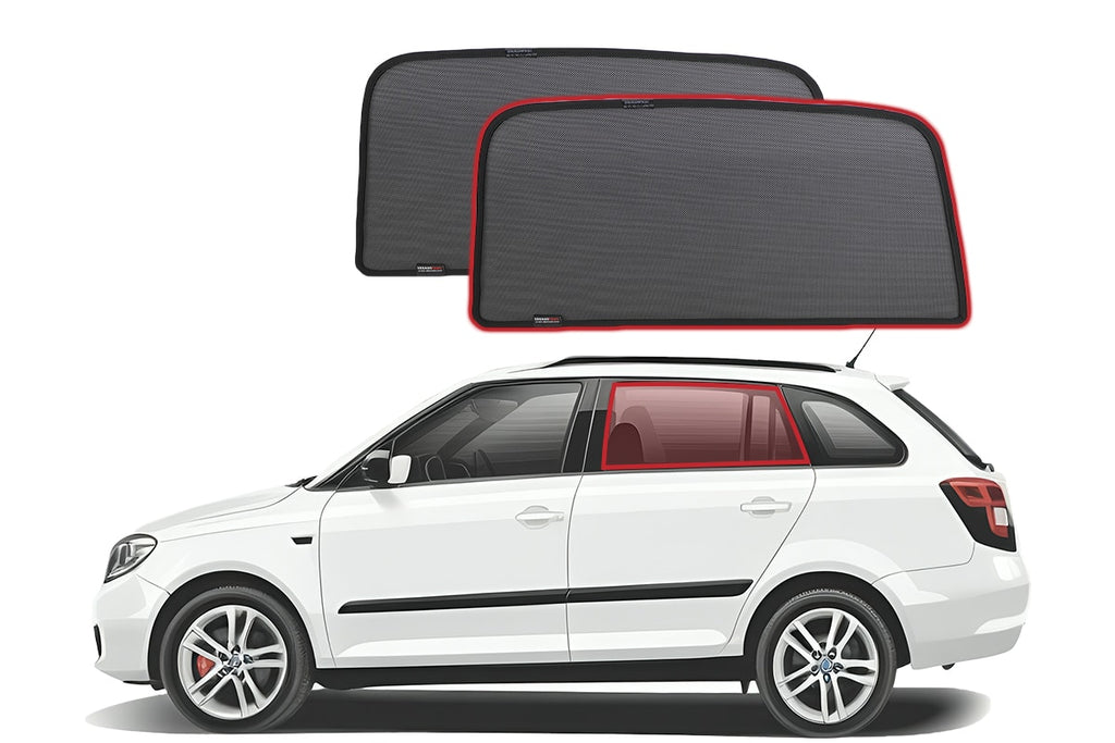 SKODA FABIA WAGON 2ND GENERATION CAR REAR WINDOW SHADES (5J; 2007-2015)