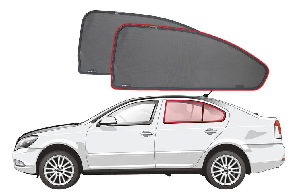 SKODA OCTAVIA LIFTBACK 2ND GENERATION CAR REAR WINDOW SHADES (1Z; 2004-2013)