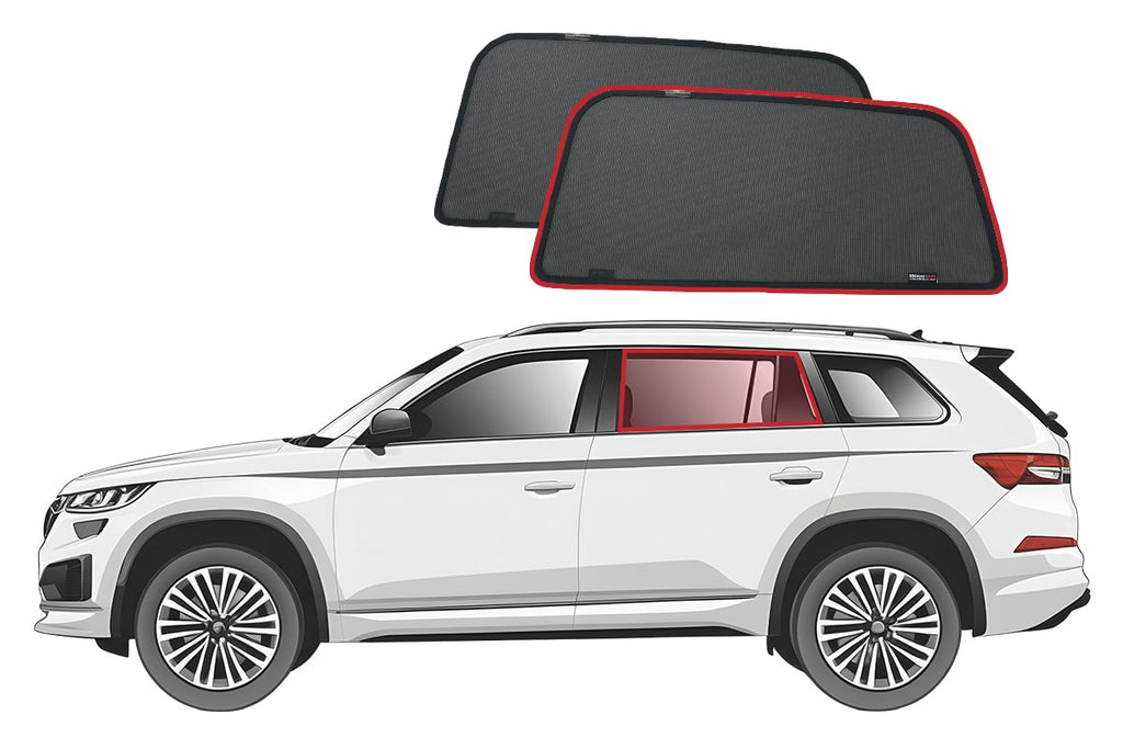 SKODA KODIAQ 1ST GENERATION CAR REAR WINDOW SHADES (2016-2024)