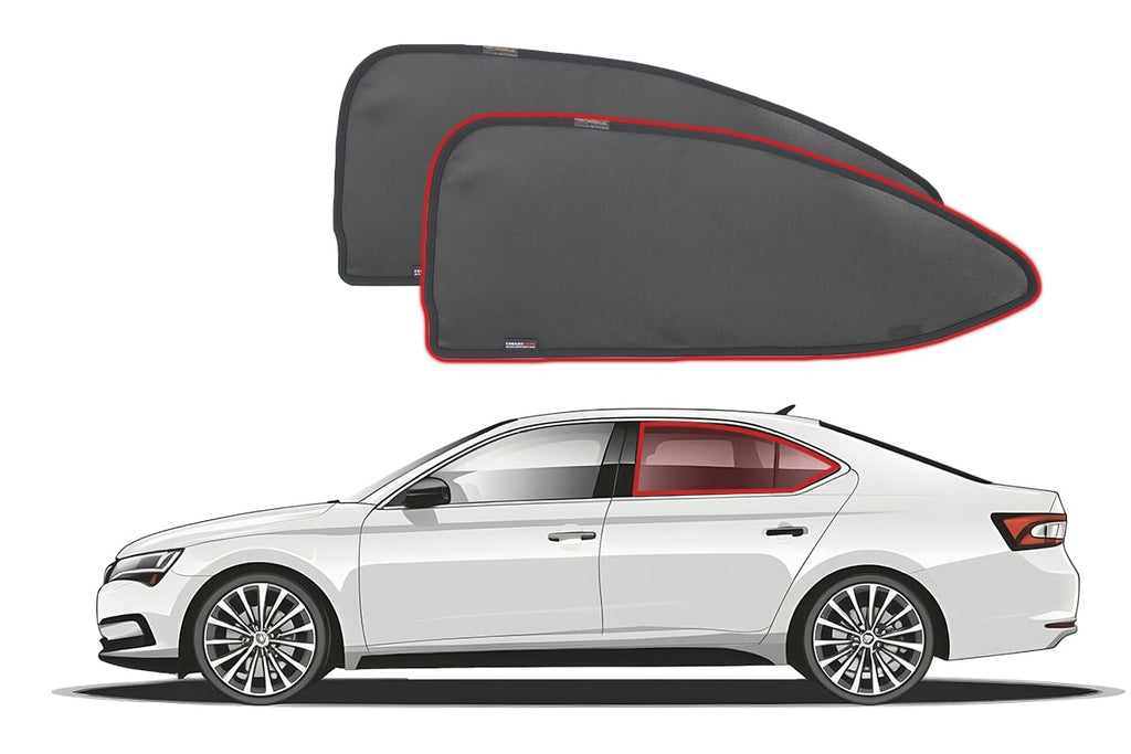 SKODA SUPERB SEDAN/LIFTBACK 3RD GENERATION CAR REAR WINDOW SHADES (B8- TYP 3V; 2015-2024)