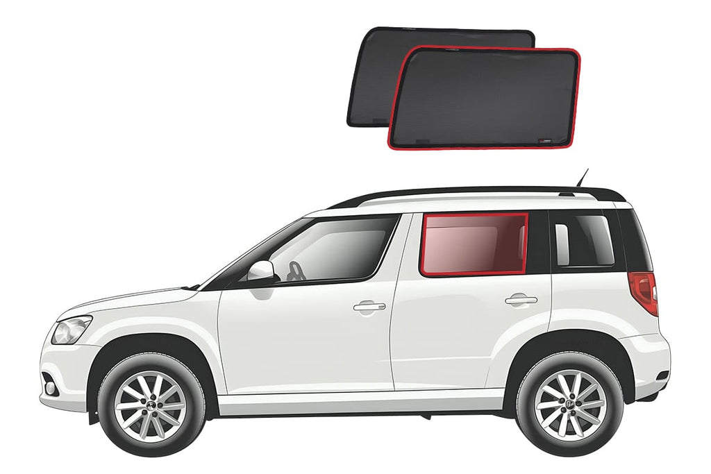 SKODA YETI CAR REAR WINDOW SHADES (2009-2017)
