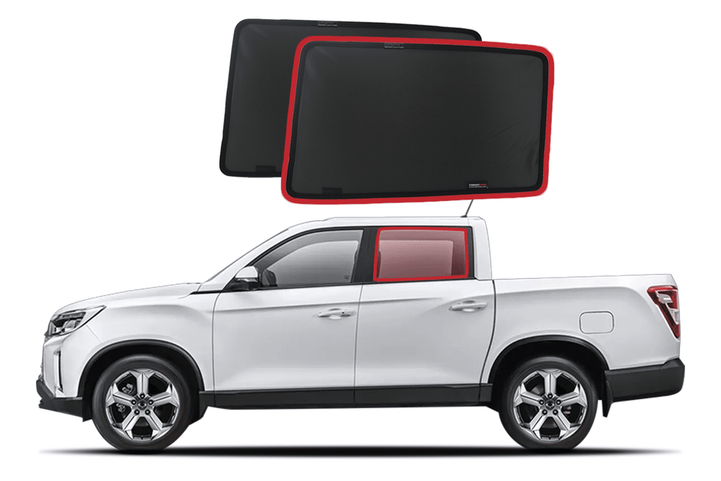 SSANGYONG MUSSO CAR REAR WINDOW SHADES (Q200; 2018-ON)