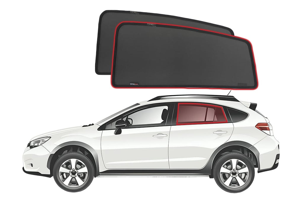 SUBARU XV/CROSSTREK 1ST GENERATION/IMPREZA HATCHBACK 4TH GENERATION CAR REAR WINDOW SHADES (GP; 2011-2017)