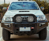MCC PHOENIX SINGLE BLACK LOOP STEEL BULLBAR FOR TOYOTA HILUX 12-15
