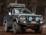 MCC FALCON A-FRAME BULLBAR WITH FOG LIGHTS FOR TOYOTA LANDCRUISER 80-90