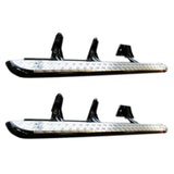 MCC CHROME INSERT SIDESTEP/RAIL KIT TO FIT 50MM BULLBAR FOR TOYOTA HILUX 97-04