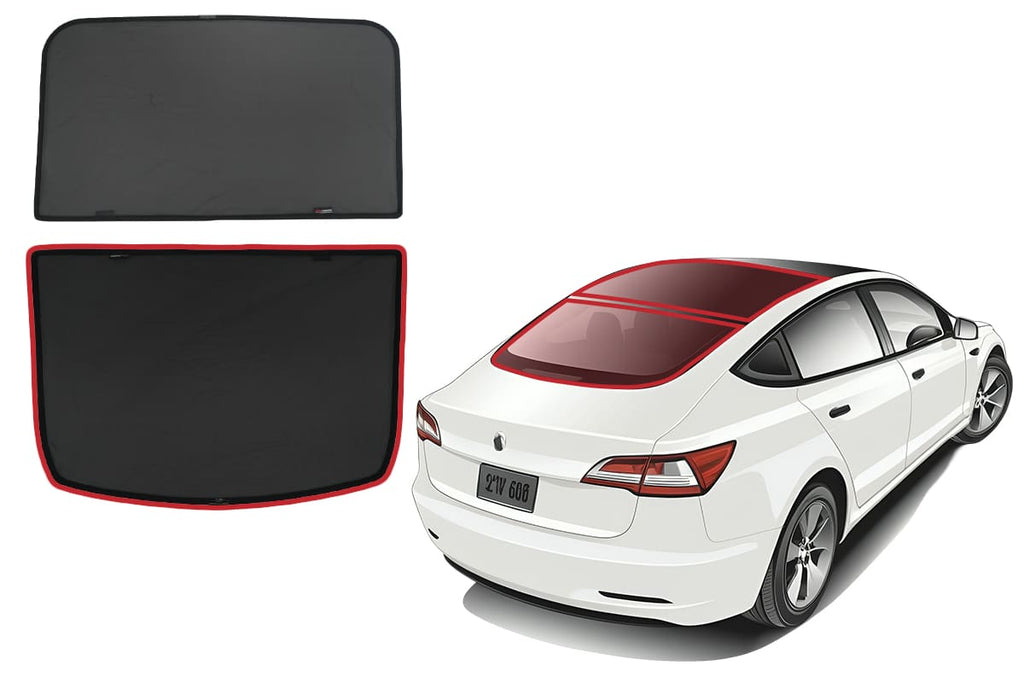 TESLA MODEL 3 REAR WINDSCREEN SHADE (2 PIECES)