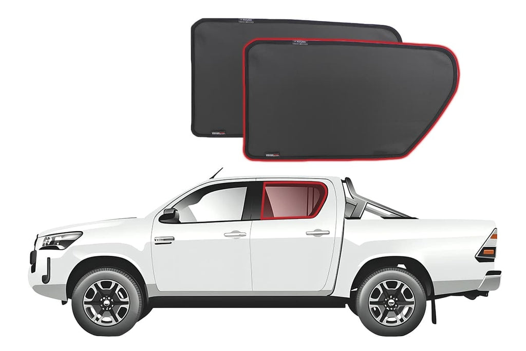 TOYOTA HILUX 8TH GENERATION | TRUCKMASTERS OX CAR REAR WINDOW SHADES (AN120/AN130; 2015-ON)