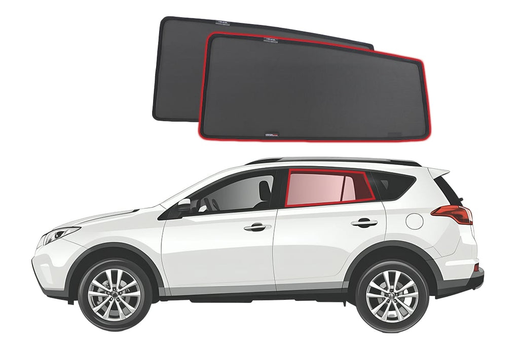 TOYOTA RAV4 4TH GENERATION CAR REAR WINDOW SHADES (XA40; 2013-2018)