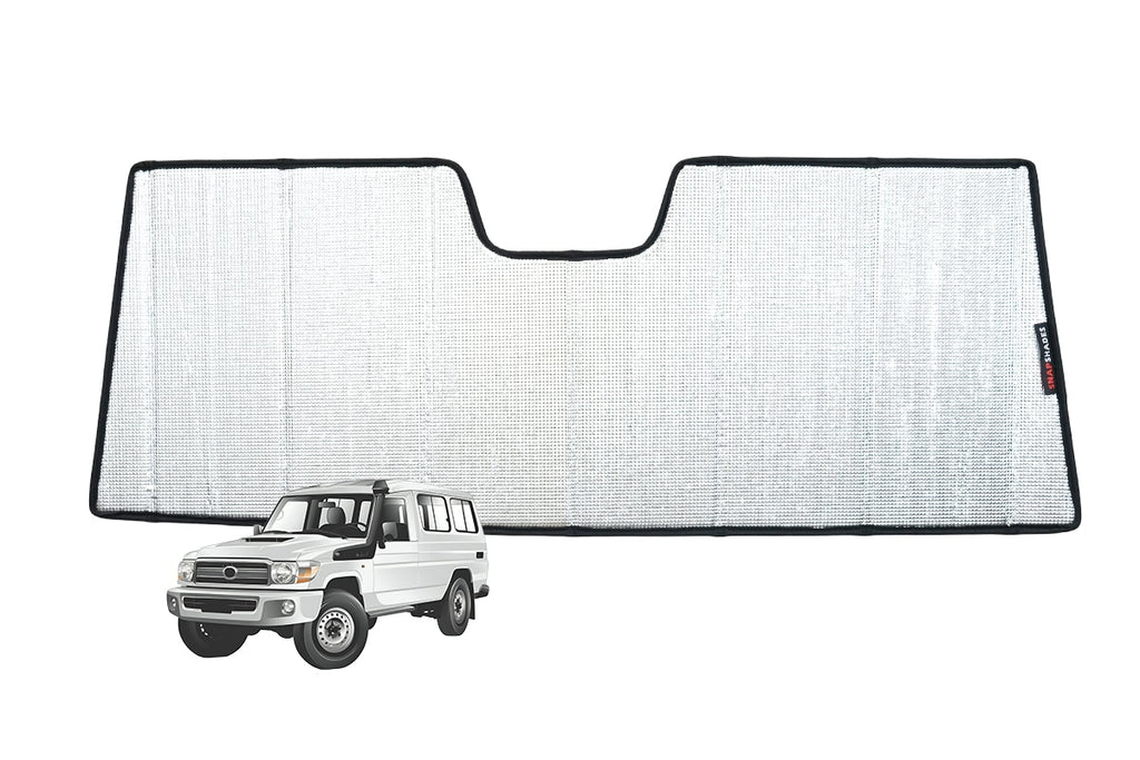 TOYOTA LANDCRUISER TROOP CARRIER/ 70 SERIES FRONT WINDSCREEN SUN SHADE (WITHOUT PRE-COLLISION SYSTEM)