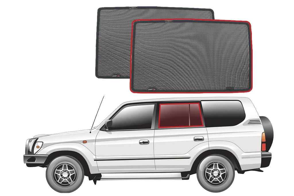 TOYOTA LANDCRUISER PRADO 90/95 SERIES CAR REAR WINDOW SHADES (J90/J95; 1996-2002)