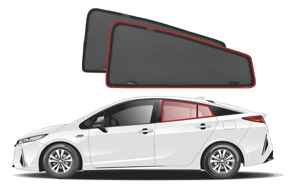 TOYOTA PRIUS HATCHBACK 4TH GENERATION CAR REAR WINDOW SHADES (XW50; 2015-2022)