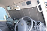 TOYOTA LANDCRUISER TROOP CARRIER/70 SERIES FRONT WINDSCREEN SUN SHADE (75/76/78/79 SERIES; 1984-2008)