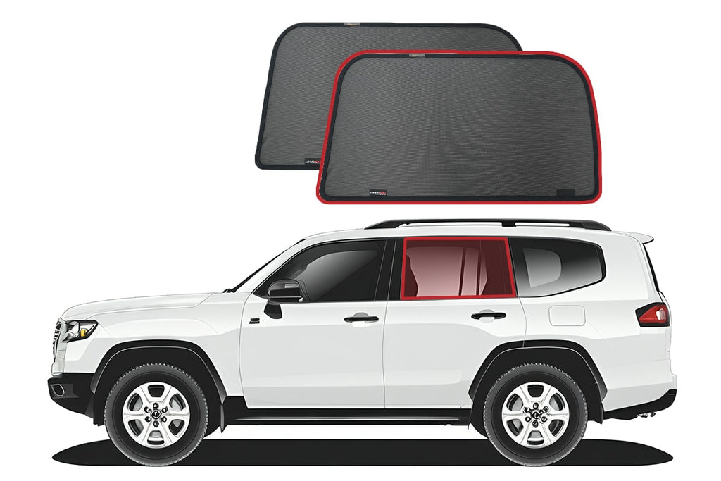 TOYOTA LANDCRUISER 300 SERIES | LEXUS LX CAR REAR WINDOW SHADES (J300/J310; 2021-ON)