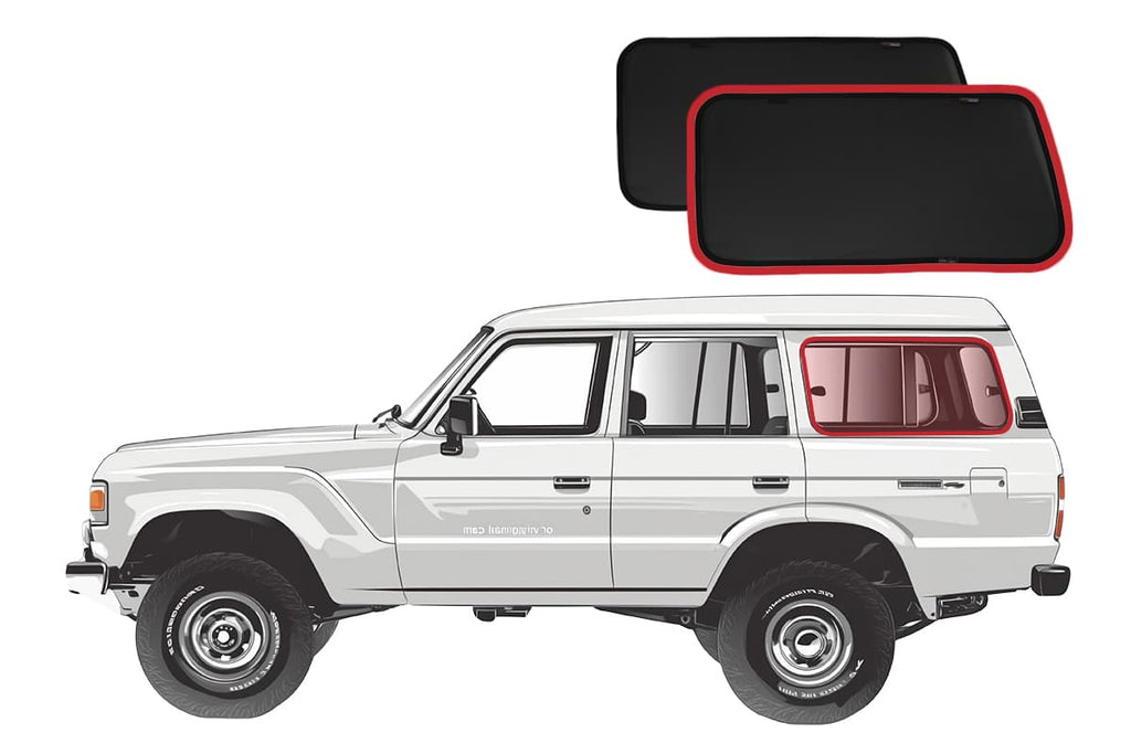 TOYOTA LANDCRUISER 60 SERIES PORT WINDOW SHADES (FIXED WINDOWS)