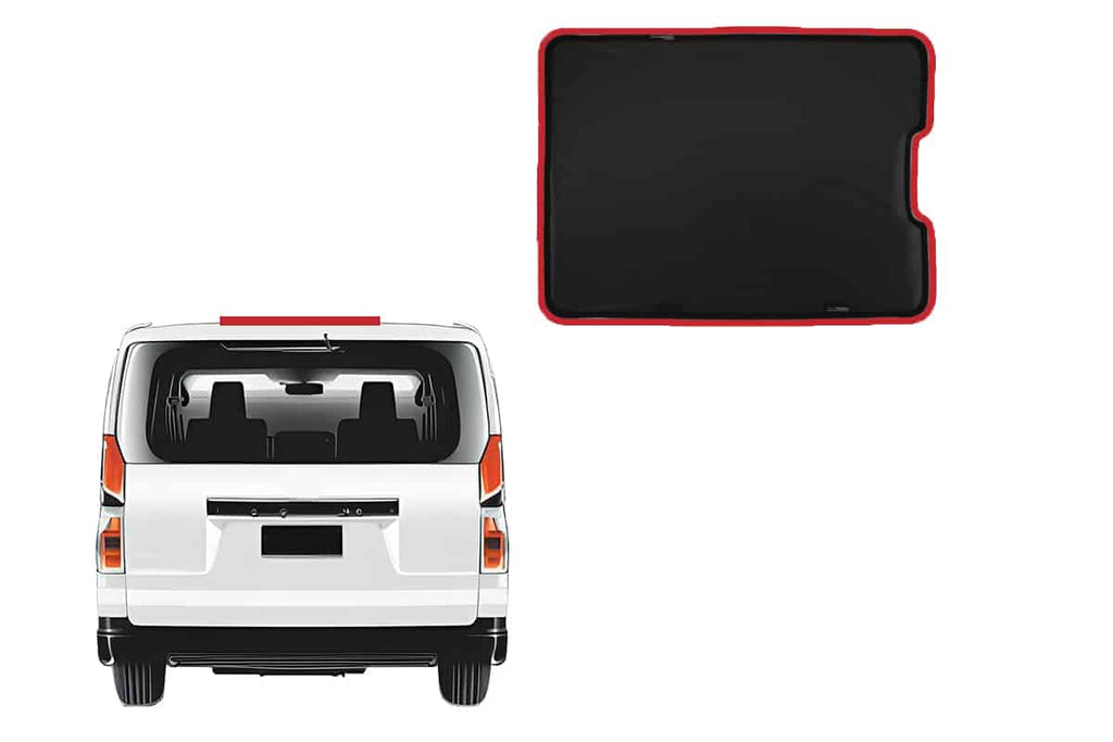 TOYOTA HIACE COMMUTER 6TH GENERATION EMERGENCY EXIT HATCH SHADE (H300; 2019-ON)
