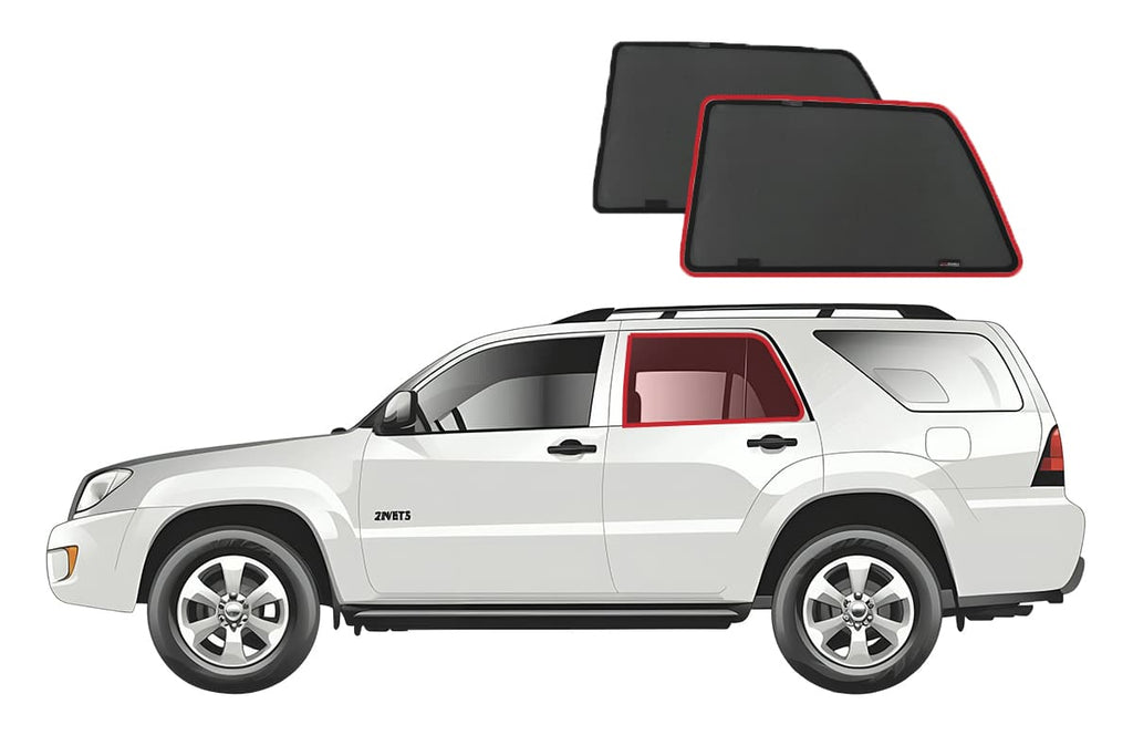 TOYOTA 4RUNNER 4TH GENERATION CAR REAR WINDOW SHADES (N210; 2003-2009)