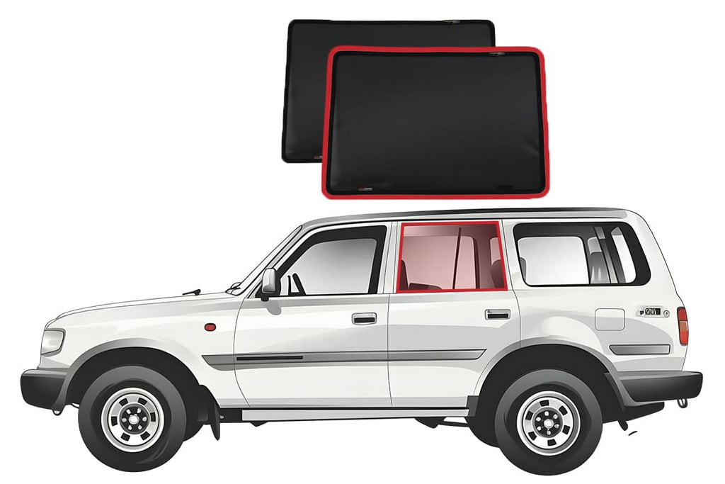 TOYOTA LANDCRUISER 80 SERIES CAR REAR WINDOW SHADES (J80; 1990-1997)