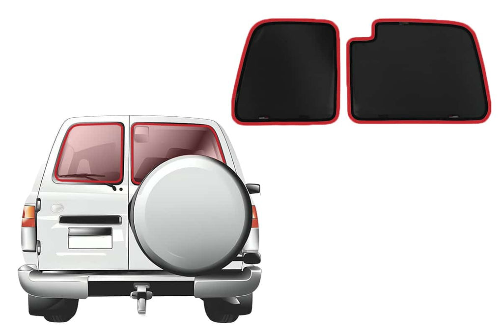 TOYOTA LANDCRUISER 80 SERIES REAR WINDSCREEN SHADE (BARN DOORS)