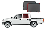 TOYOTA HILUX DUAL CAB UTE 6TH GENERATION CAR REAR WINDOW SHADES (N140- N150- N160- N170; 1997-2005)