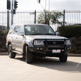 MCC FALCON A-FRAME BULLBAR WITH FOG LIGHTS FOR TOYOTA LANDCRUISER 98-07