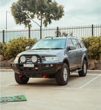 MCC FALCON BLACK LOOP BULLBAR WITH FOG LIGHTS FOR MITSUBISHI TRITON 06-15