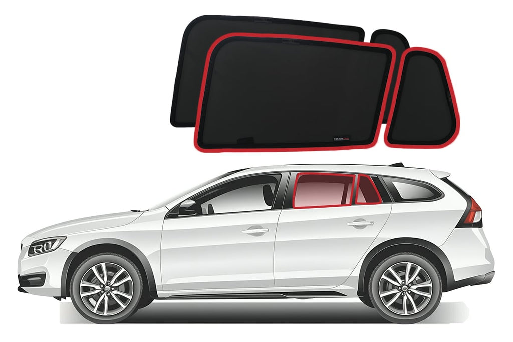 VOLVO V60 1ST GENERATION CAR REAR WINDOW SHADES (2011-2018)