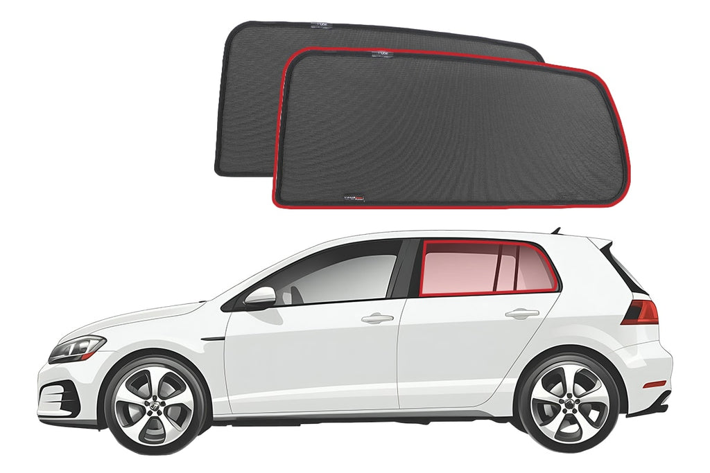 VOLKSWAGEN GOLF HATCHBACK 7TH GENERATION CAR REAR WINDOW SHADES (MK7/MQB- TYP 5G; 2012-2020)