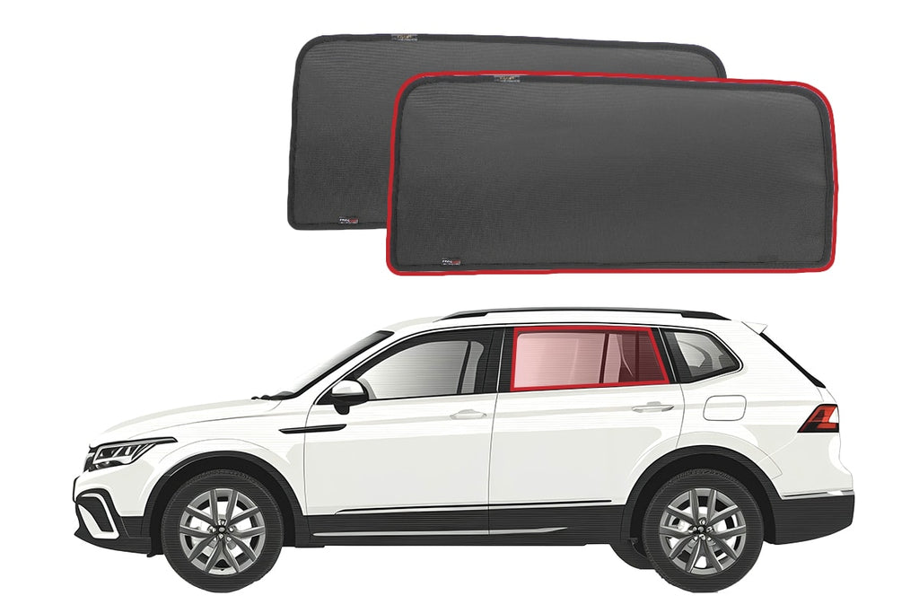 VOLKSWAGEN TIGUAN ALLSPACE/TIGUAN L 2ND GENERATION CAR REAR WINDOW SHADES (AD/BW; 2018-2024)