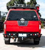 MCC JACK REAR BAR WITH BLACK STEP PLATE & LIGHT PACKAGE FOR NISSAN NAVARA 04-10