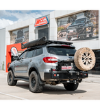 MCC REAR WHEEL CARRIER BAR WITH SINGLE JERRY CAN HOLDER FOR FORD EVEREST 16-ON
