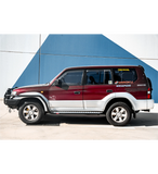 MCC CHROME INSERT SIDESTEP/RAIL KIT TO FIT 50MM BULLBAR FOR TOYOTA PRADO 96-02